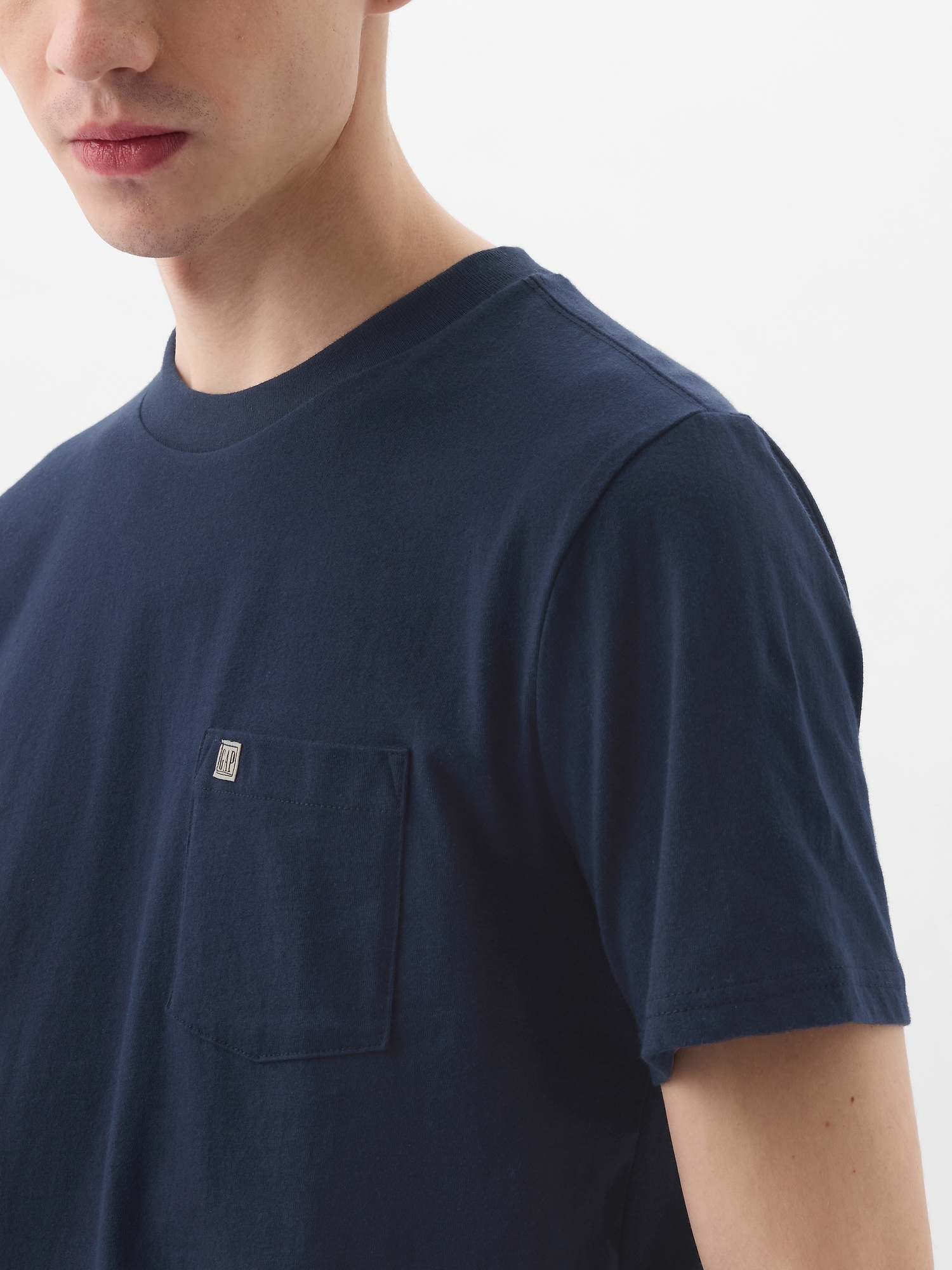 GAPミニロゴ ポケット Tシャツ(ユニセックス)-3