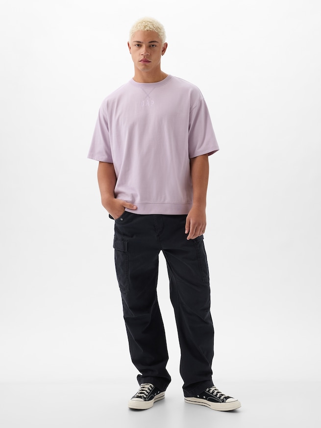 GAPミニアーチロゴ オーバーサイズTシャツ(ユニセックス)-2