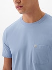 GAPミニロゴ ポケット Tシャツ(ユニセックス)-3