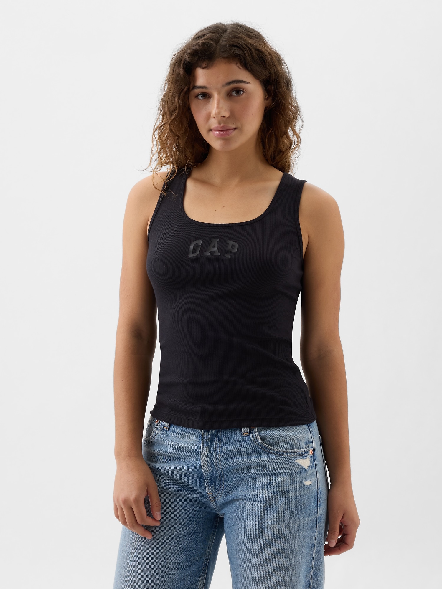 Gap Logo Ribbed Tank Top