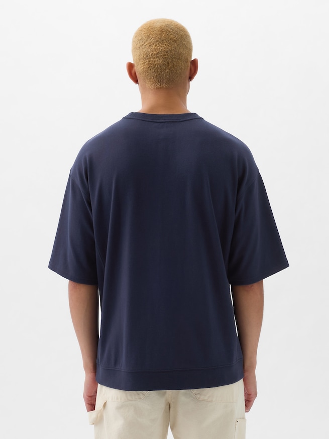 GAPミニアーチロゴ オーバーサイズTシャツ(ユニセックス)-1