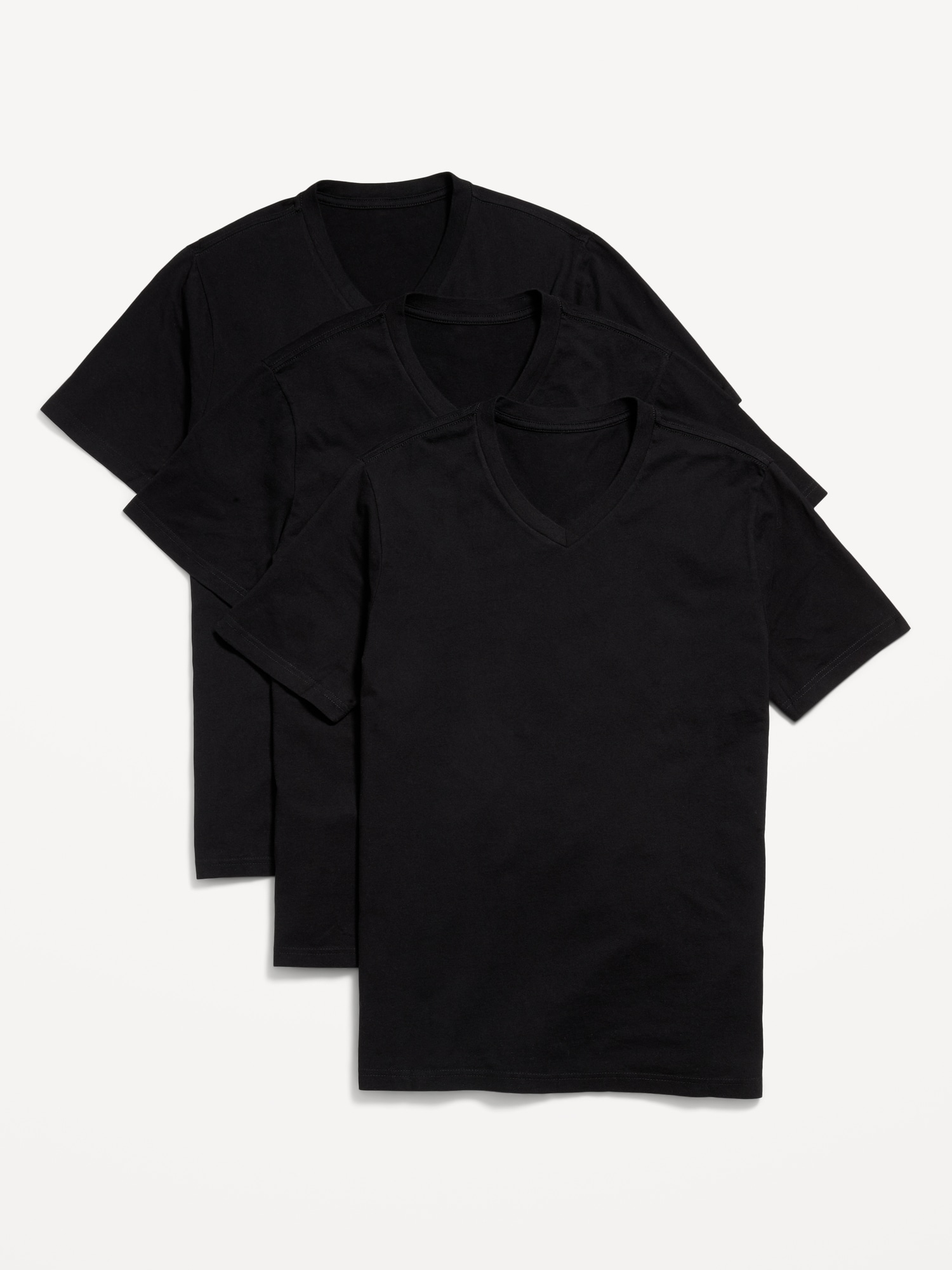 T-SHIRT ULTRA-DOUX À ENCOLURE EN V POUR HOMME (PAQUET DE 3)