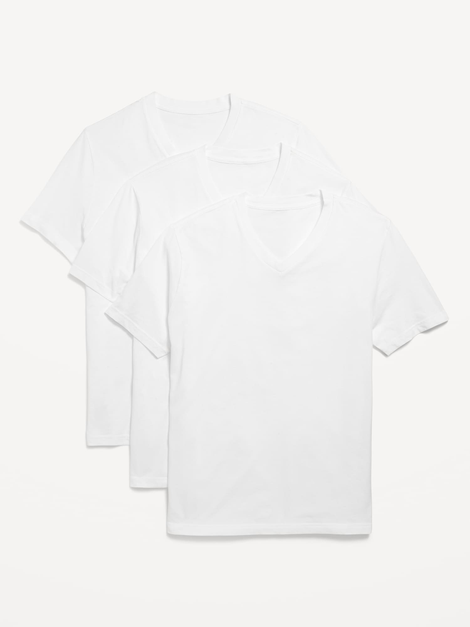 T-SHIRT ULTRA-DOUX À ENCOLURE EN V POUR HOMME (PAQUET DE 3)