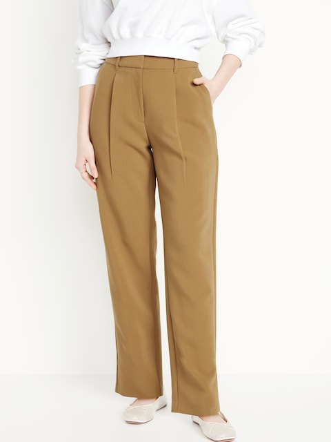 PANTALON DE TAILLEUR TAYLOR DROIT À TAILLE TRÈS HAUTE