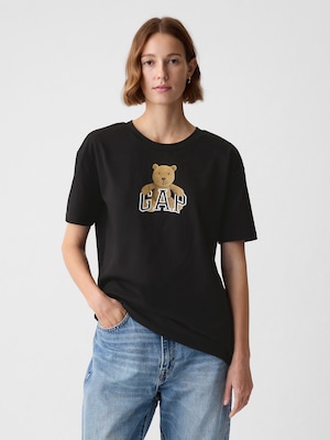 オーガニックコットン ブラナンベア ロゴ グラフィックTシャツ