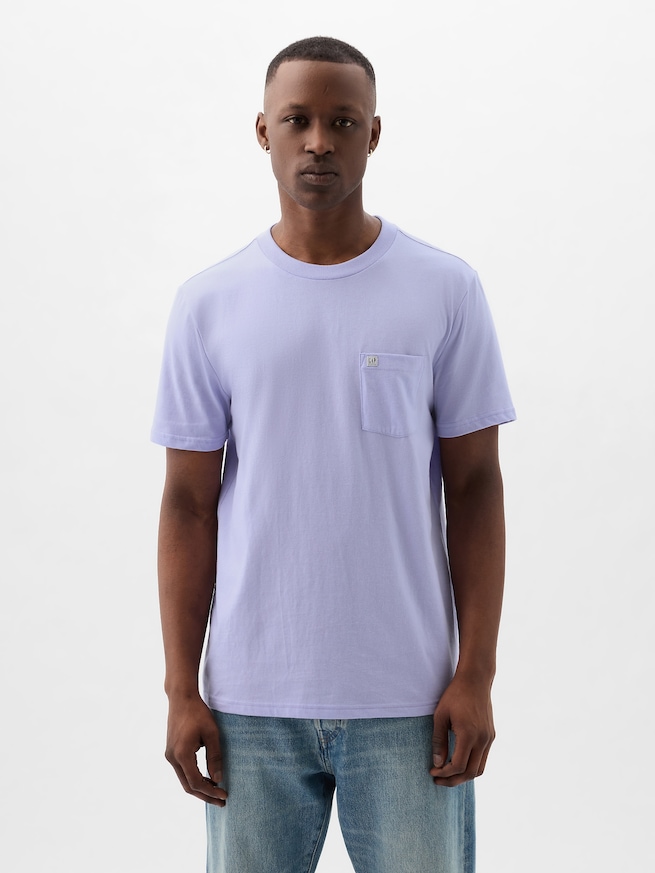 GAPミニロゴ ポケット Tシャツ(ユニセックス)-3