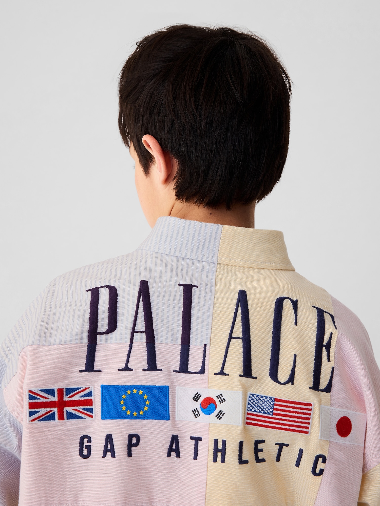 Palace Gap ストライプ オックスフォード ドロップショルダー (キッズ)