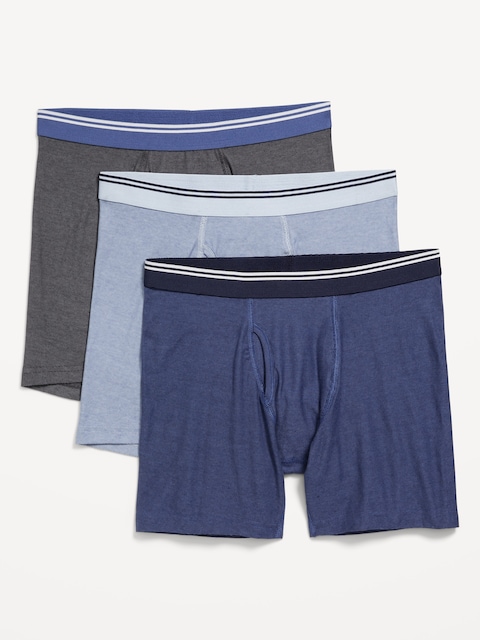3-Pack Soft-Washed Boxer Briefs -- 6.25-inch inseam