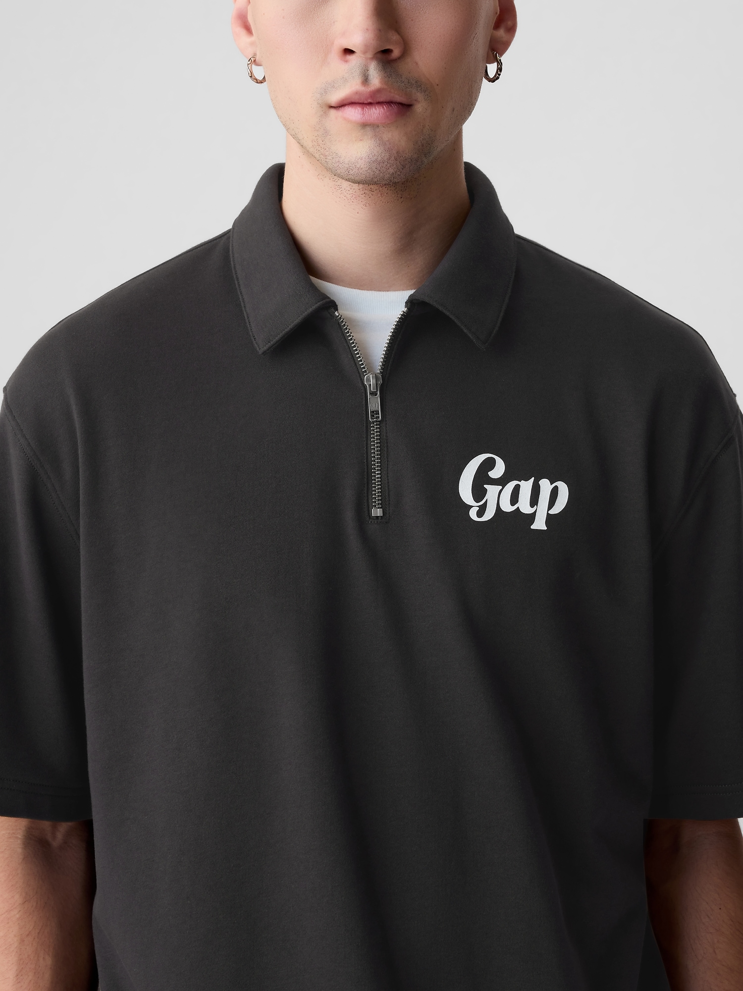 Gap公式オンラインストア | GAPロゴ ハーフジップ プルオーバー(ユニ ...