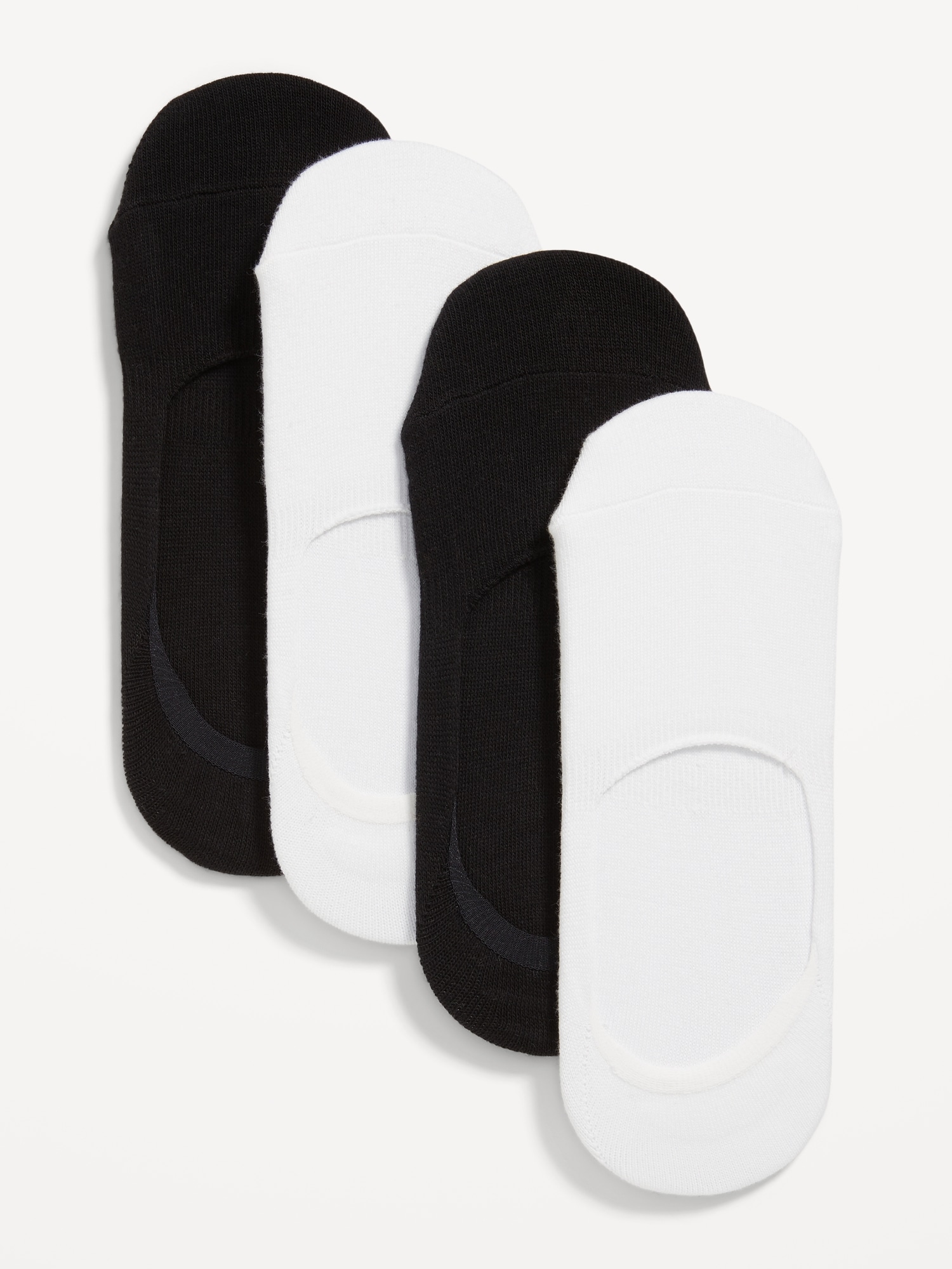 4-Pack No Show Socks