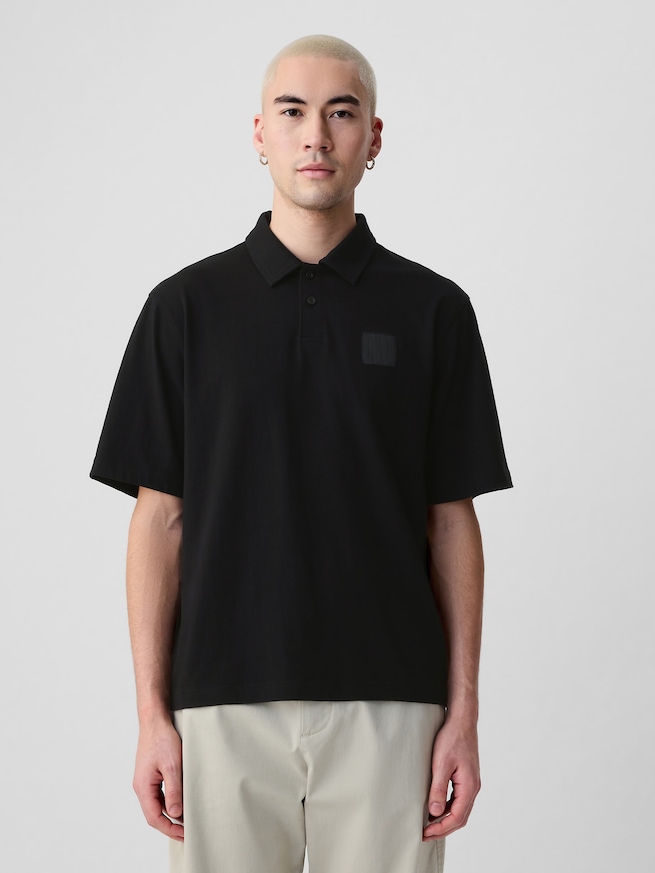 GAPロゴ オーバーサイズ ポロシャツ(ユニセックス)-0