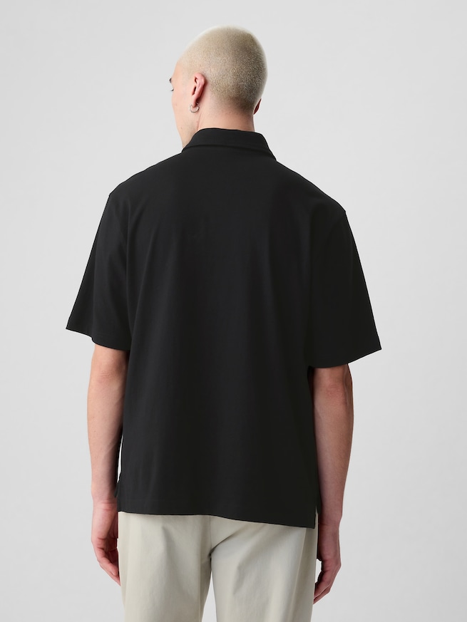 GAPロゴ オーバーサイズ ポロシャツ(ユニセックス)-1