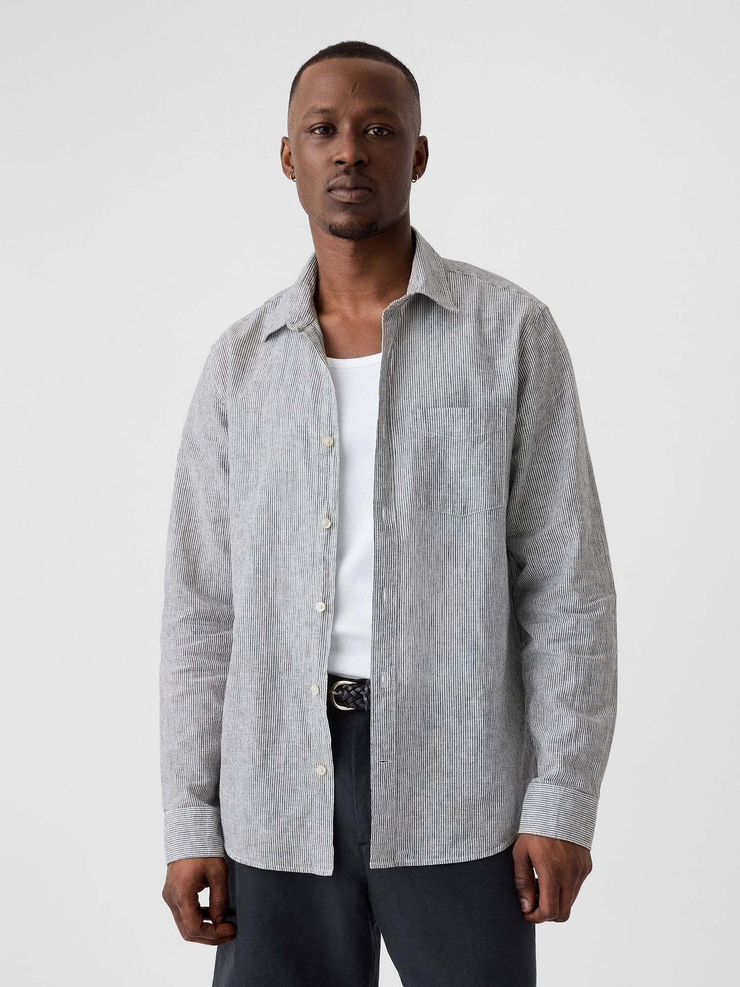 Striped Linen Shirt | Gap Factory