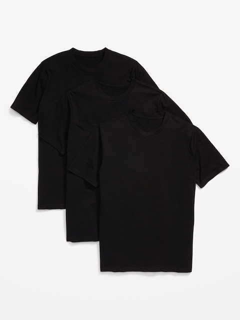 T-SHIRT RAS DU COU UNI POUR HOMME (PAQUET DE 3)