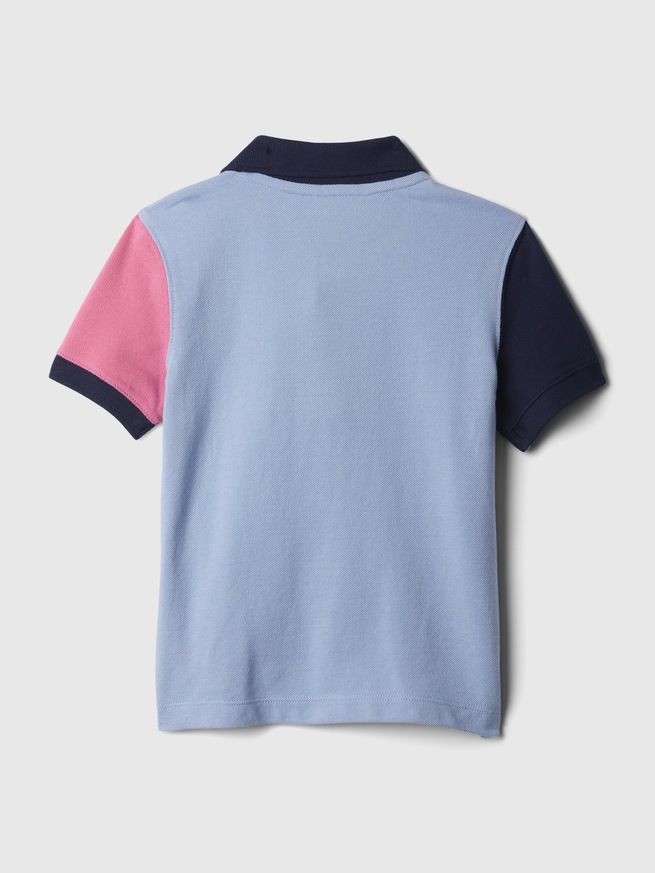 GAPアーチロゴ カラーブロックポロシャツ (幼児)-1