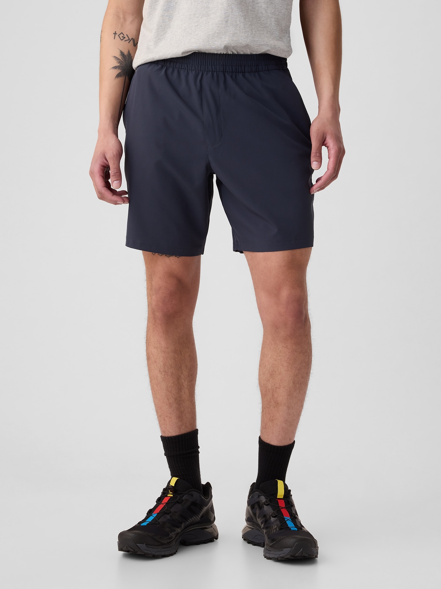 7" GapFit Active Shorts with E-Waist - Dusk Navy 654