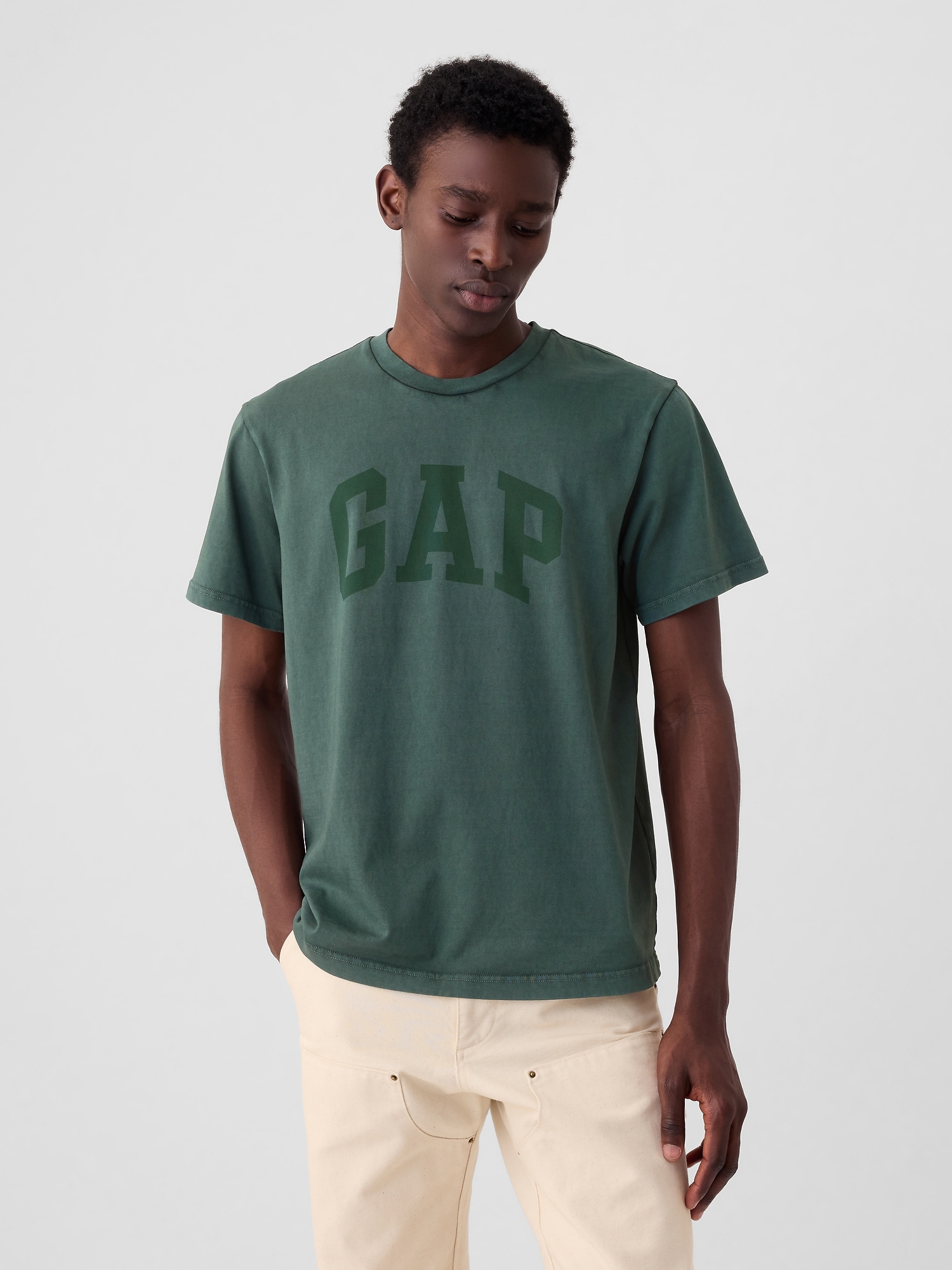 Gapアーチロゴ Tシャツ(ユニセックス)