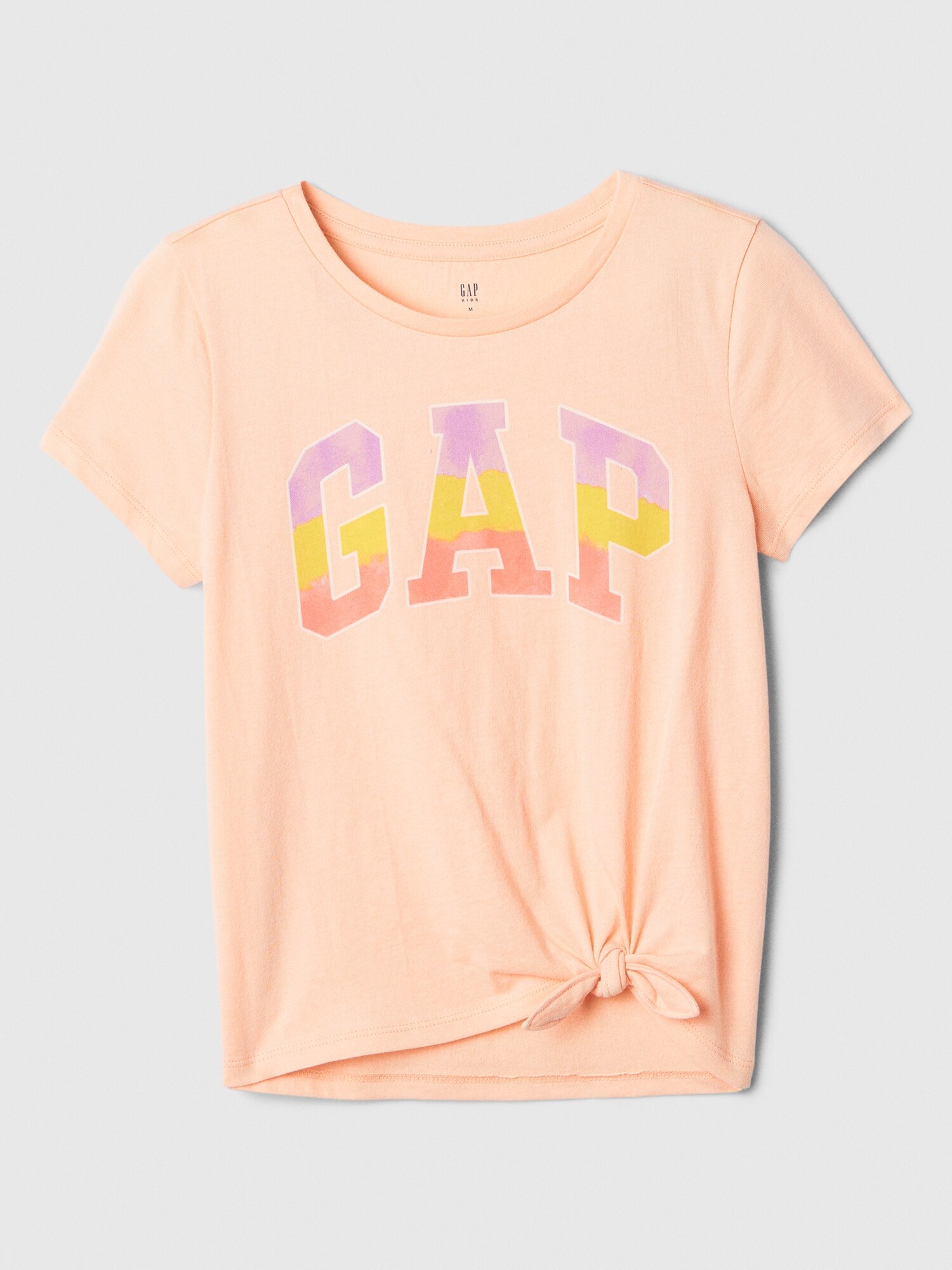 Gap公式オンラインストア | GAPロゴ 裾結び Tシャツ (キッズ)    