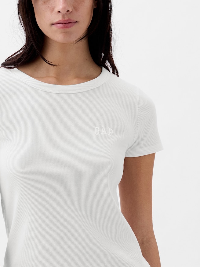 リブ GAPロゴTシャツ-0