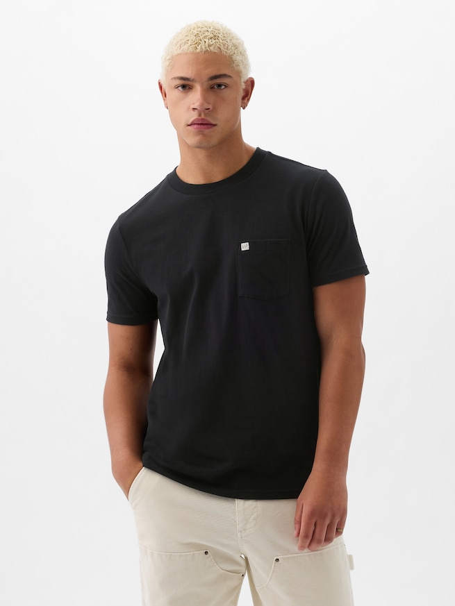 GAPミニロゴ ポケット Tシャツ(ユニセックス)-1