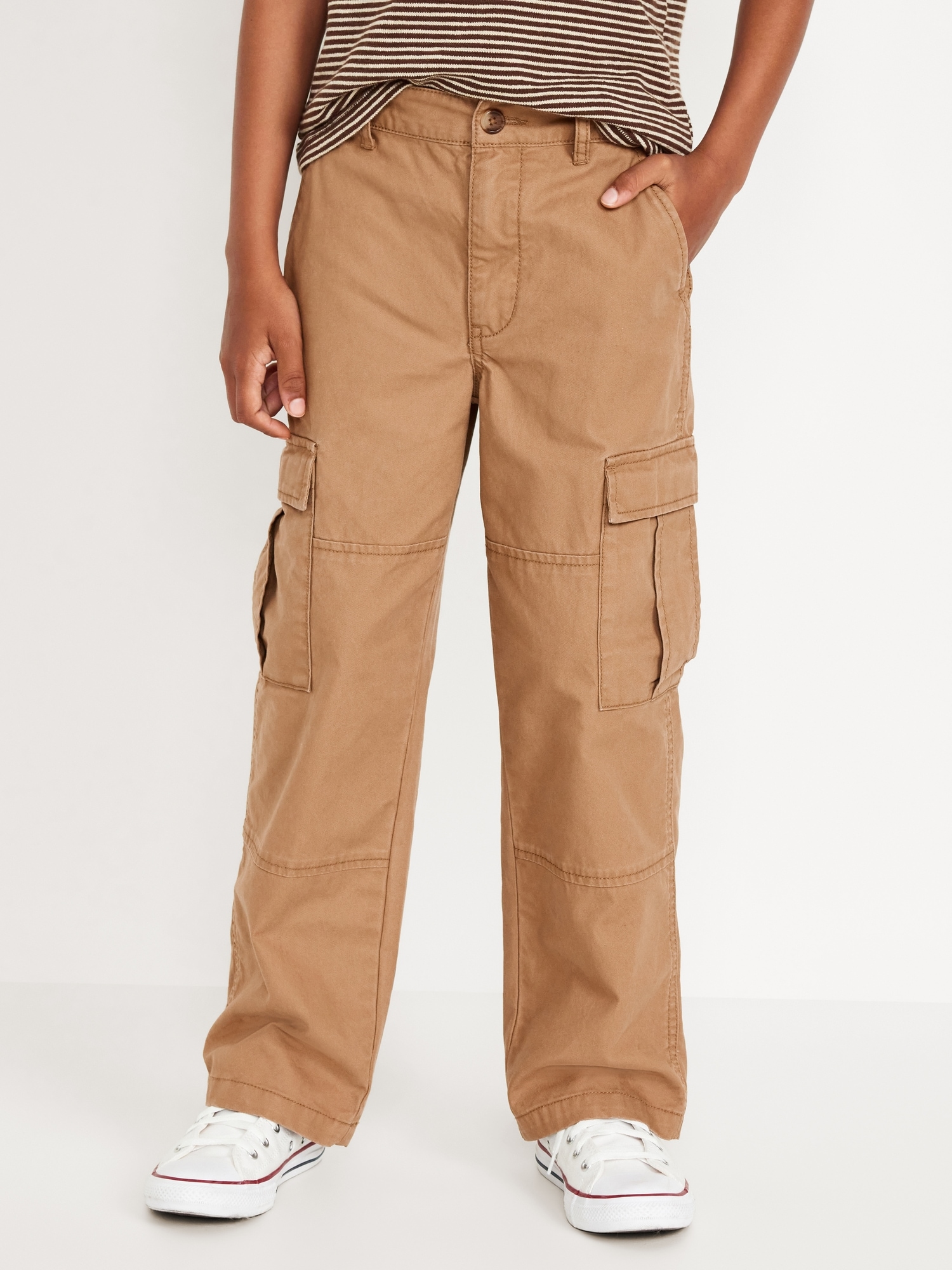 PANTALON CARGO COUPE GÉNÉREUSE NON EXTENSIBLE POUR GARÇON