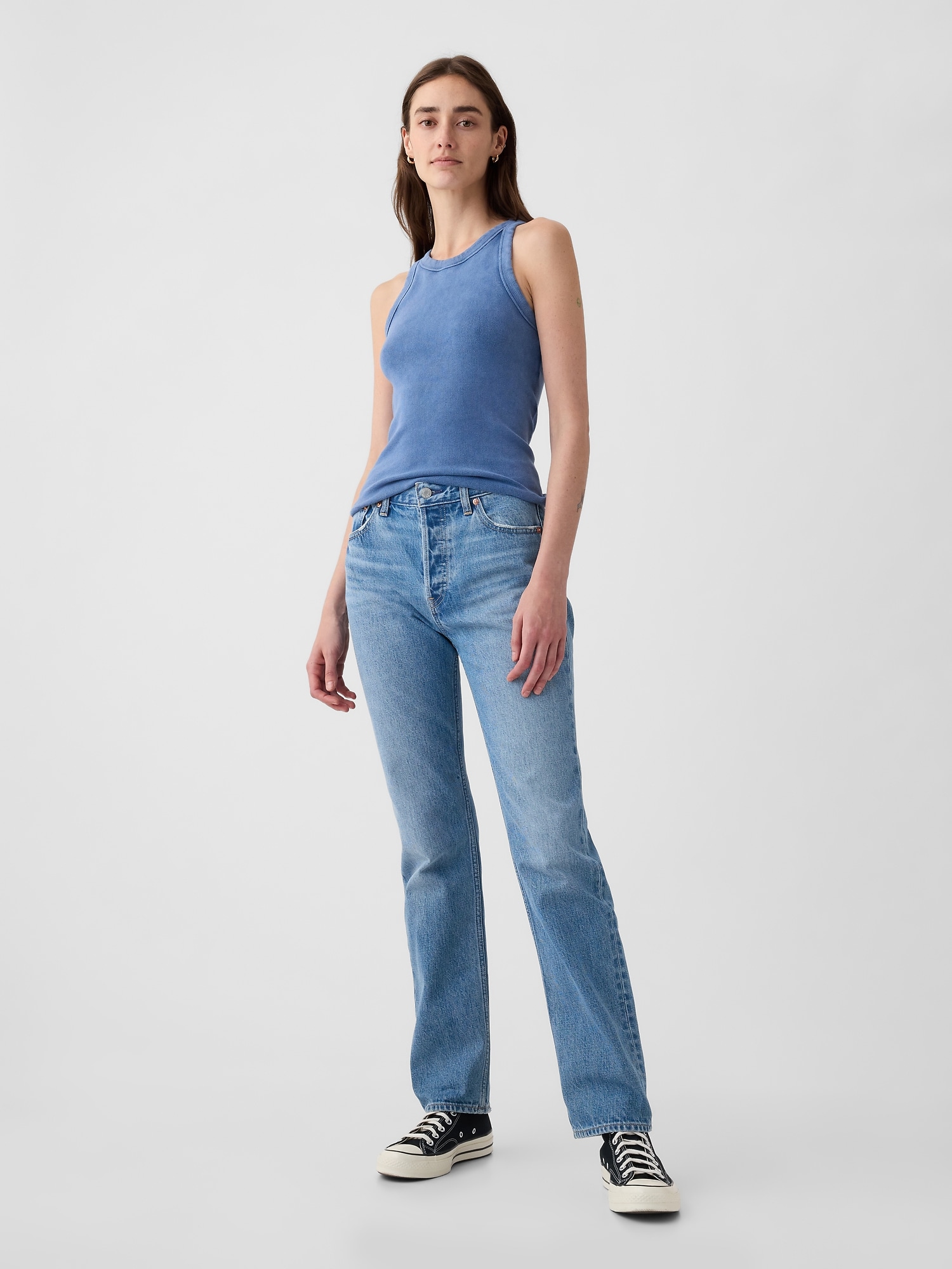 High Rise Rigid '90s Slim Straight Jeans