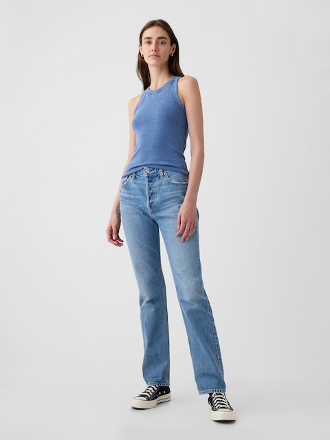 High Rise Rigid '90s Slim Straight Jeans