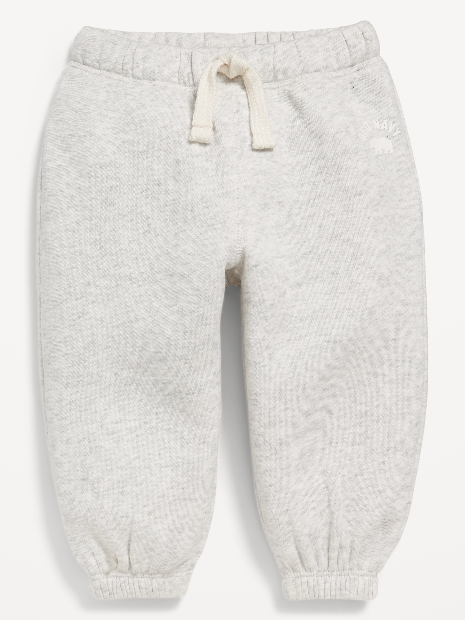 PANTALON EN COTON OUATÉ À LOGO IMPRIMÉ POUR BÉBÉ