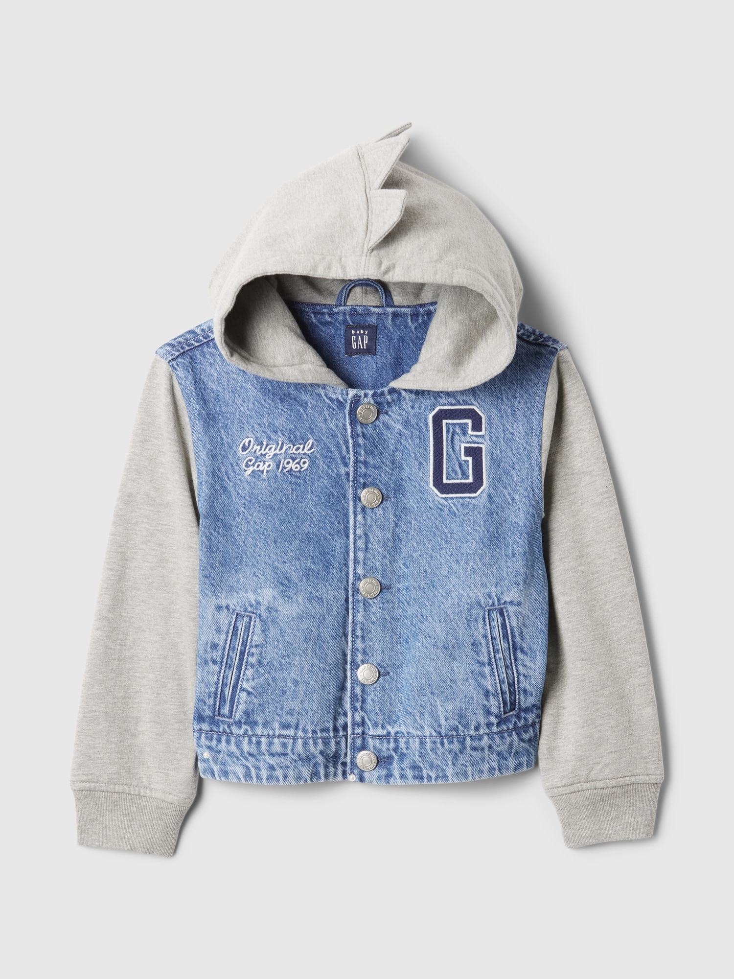 Babygap ダイナソー バーシティ デニム パーカージャケット