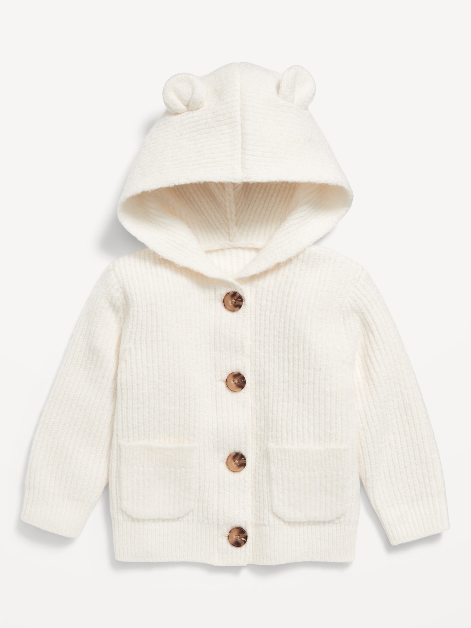 CHANDAIL SOSOFT BOUTONNÉ À L'AVANT AVEC OREILLES DE CRÉATURES POUR BÉBÉ