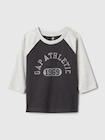 babyGap GAP ATHLETICロゴ ラグランTシャツ-0