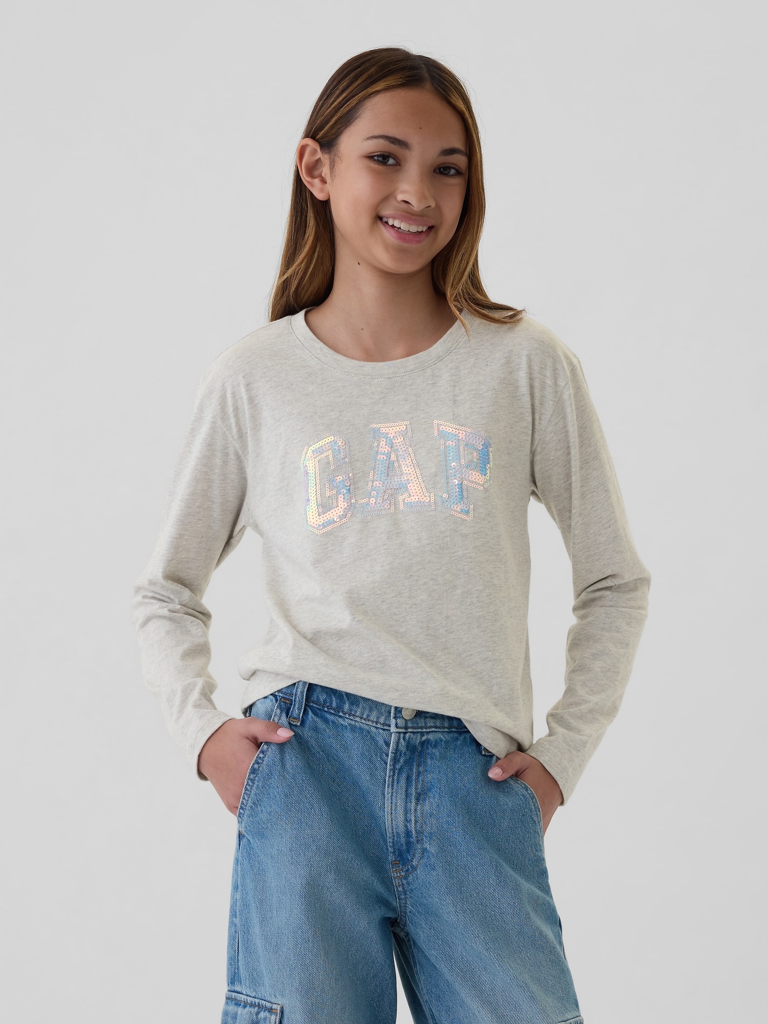 オーガニックコットン リラックス Gapロゴtシャツ (キッズ)