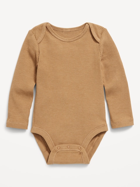 Long-Sleeve Ribbed Bodysuit for Baby