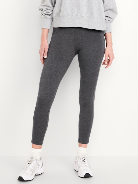 High-Waisted Fashion Layering 7/8 Legging