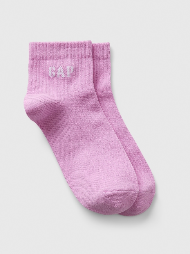 GAPロゴ ショートクルーソックス-0