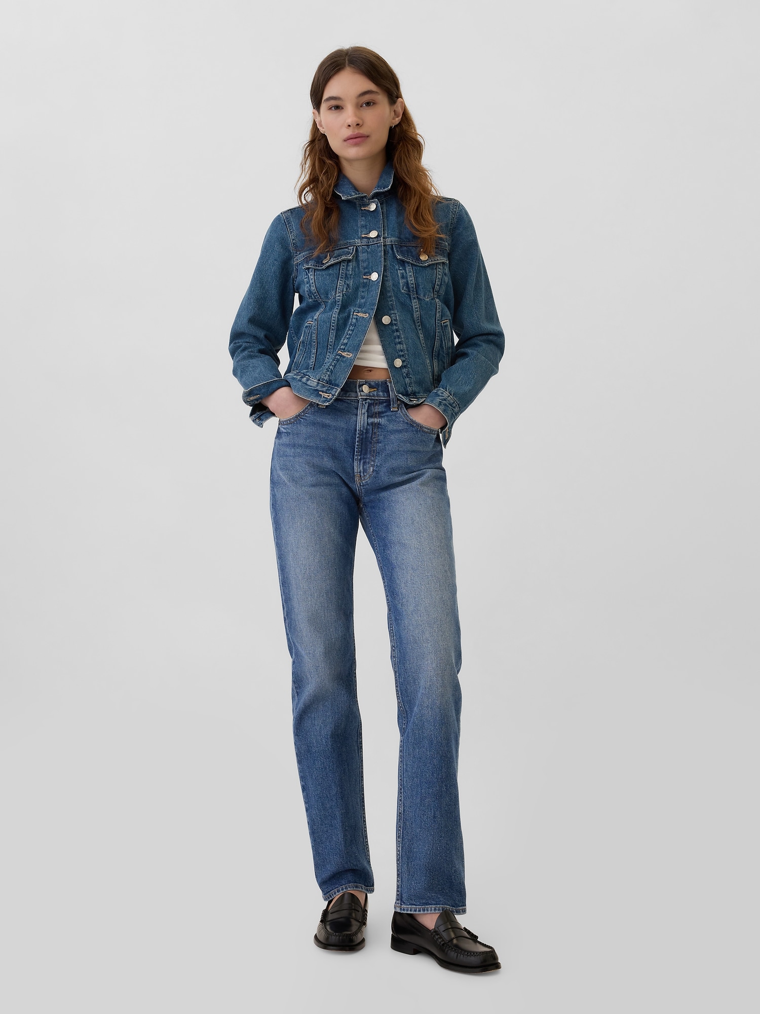 High Rise '90s Straight Jeans