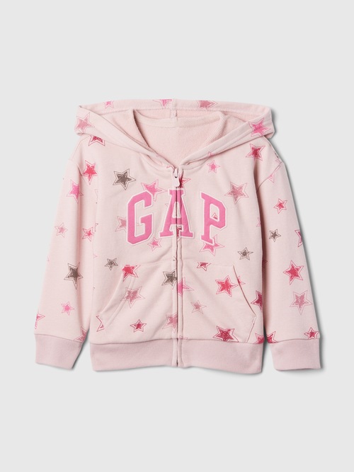 babyGap リラックス GAPロゴ ジップアップパーカー
