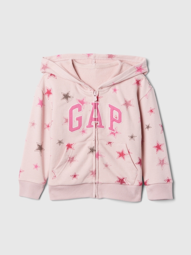 babyGap リラックス GAPロゴ ジップアップパーカー-0