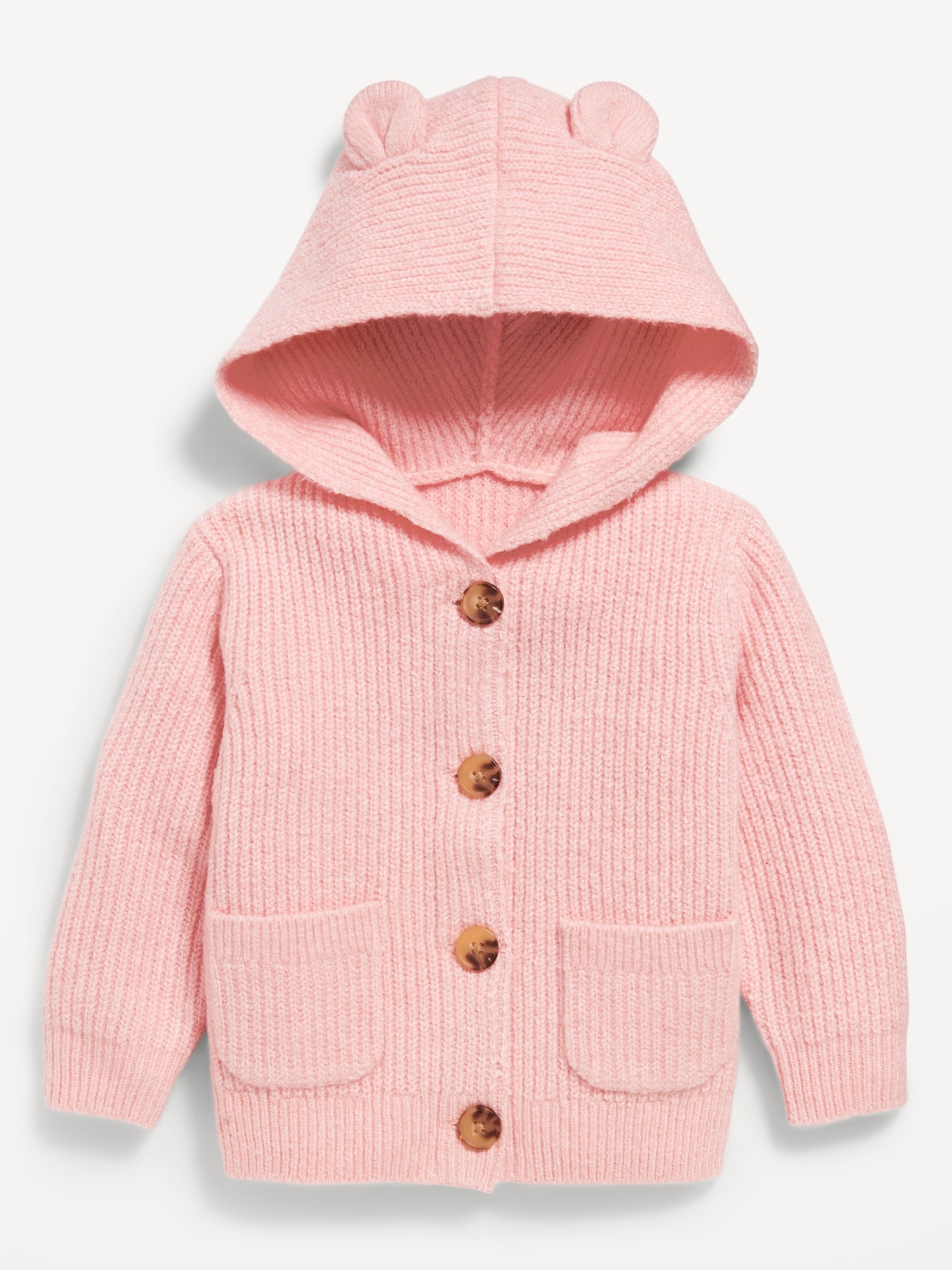 CHANDAIL SOSOFT BOUTONNÉ À L'AVANT AVEC OREILLES DE CRÉATURES POUR BÉBÉ
