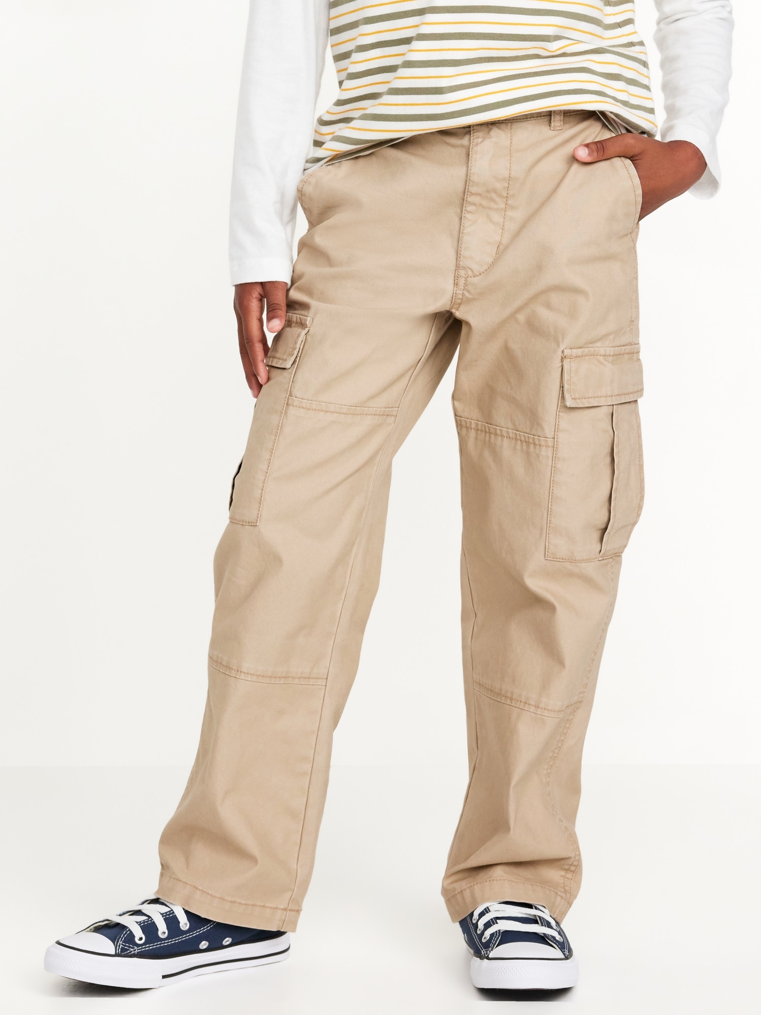 PANTALON CARGO COUPE GÉNÉREUSE NON EXTENSIBLE POUR GARÇON