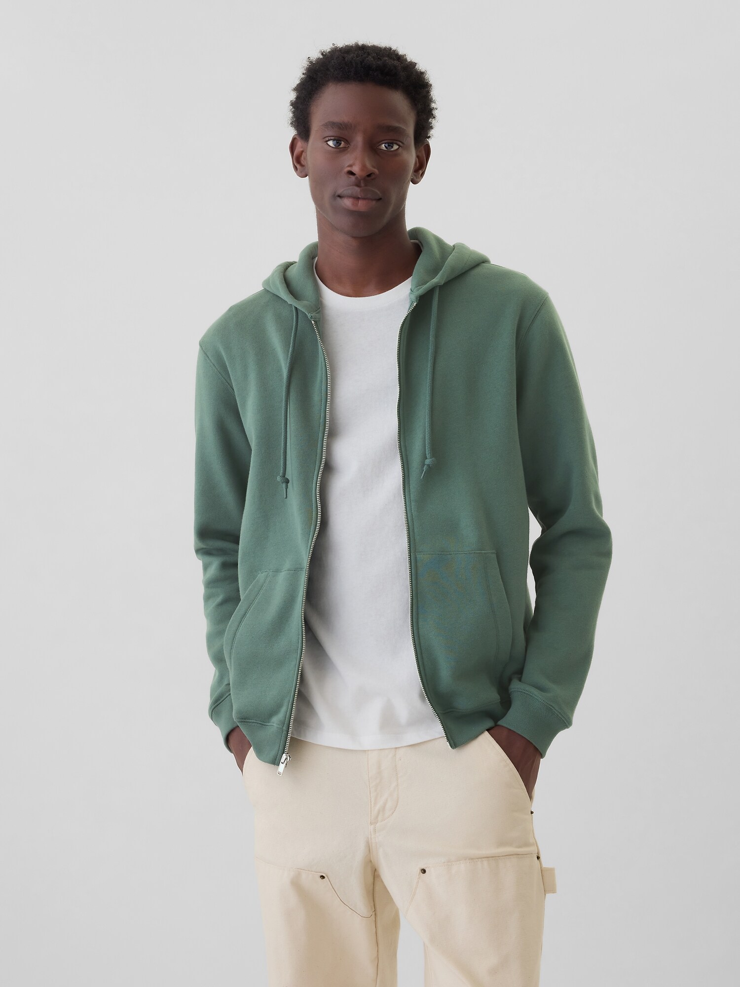 Cotton Zip-Up Hoodie | Gap Canada