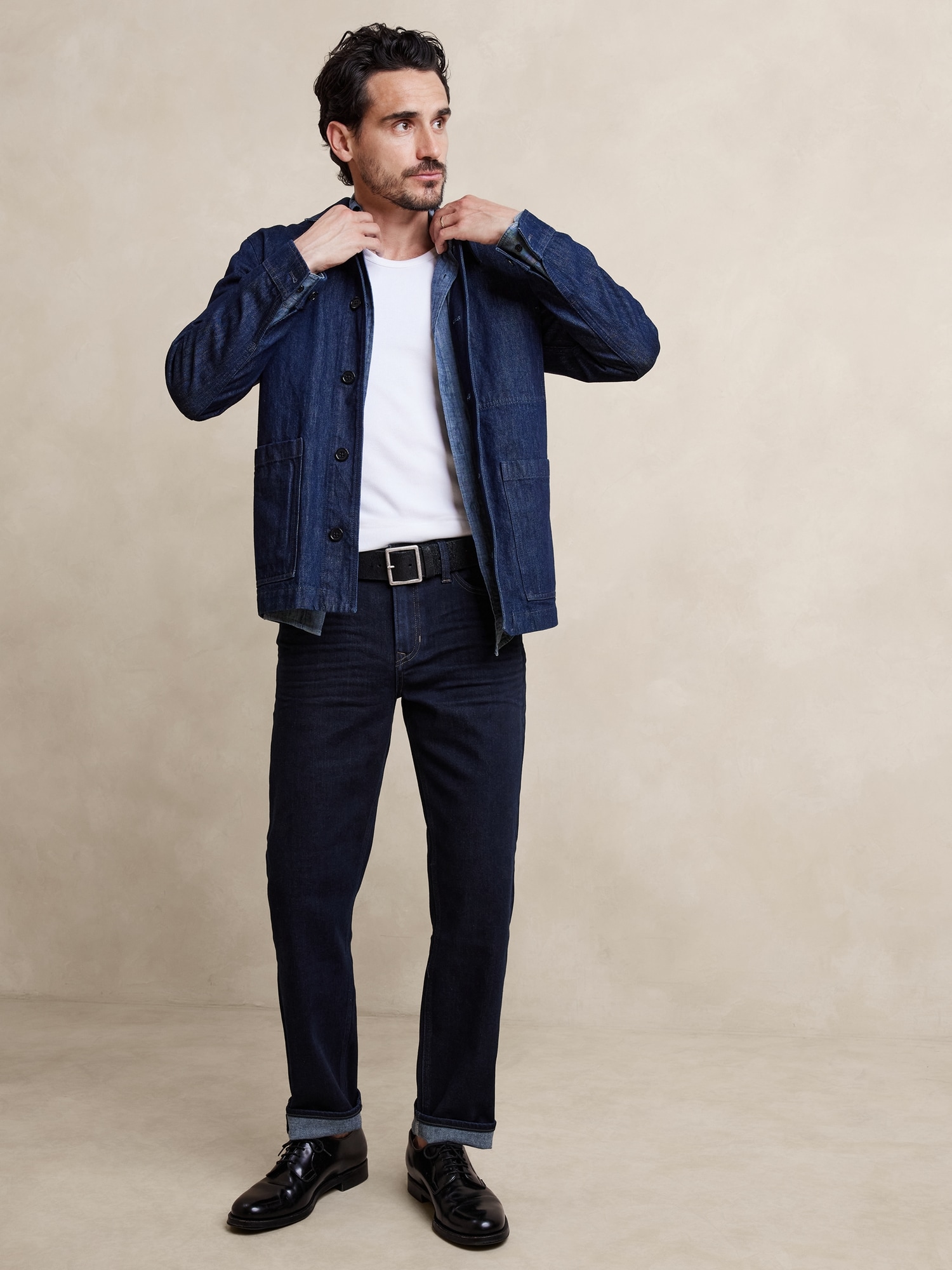 JEAN VOYAGEUR LUXUEUX À COUPE DROITE