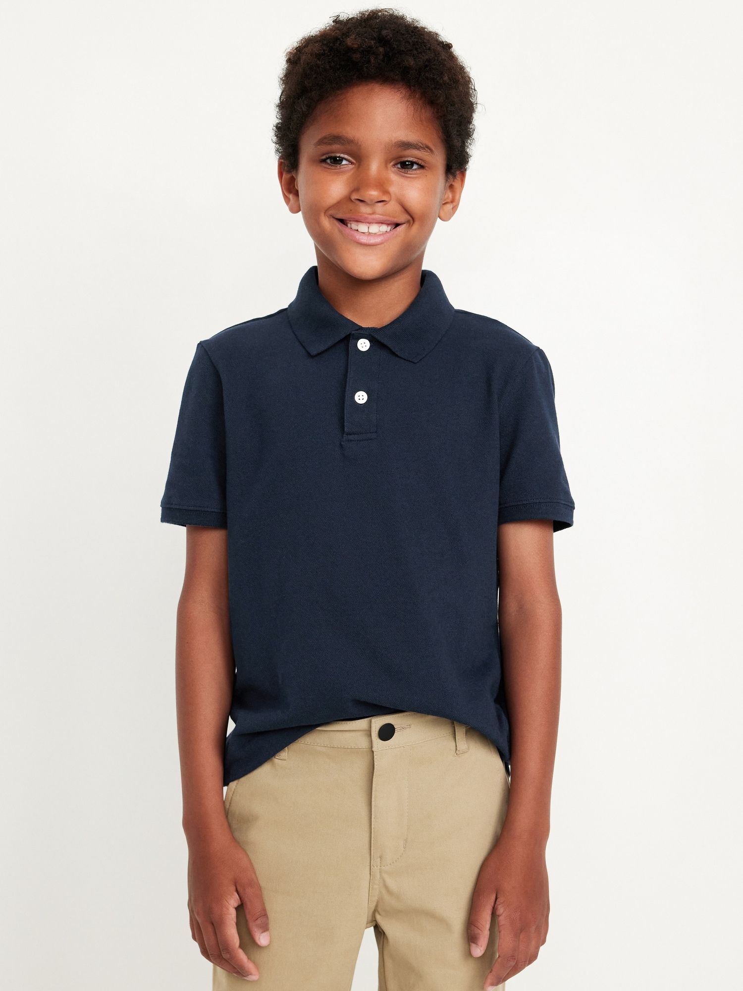 POLO D'UNIFORME EN PIQUÉ BUILT-IN FLEX POUR GARÇON