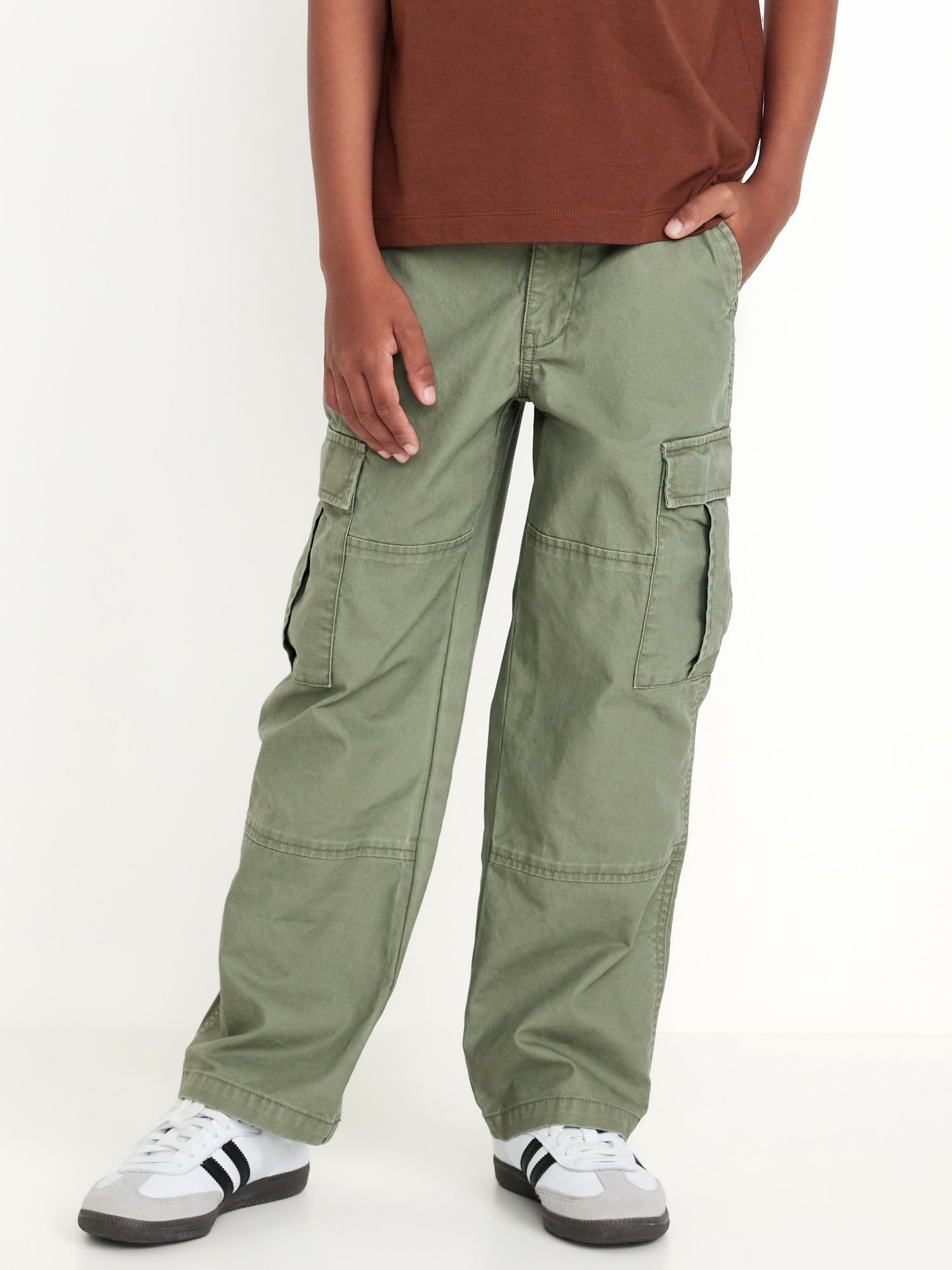 PANTALON CARGO COUPE GÉNÉREUSE NON EXTENSIBLE POUR GARÇON
