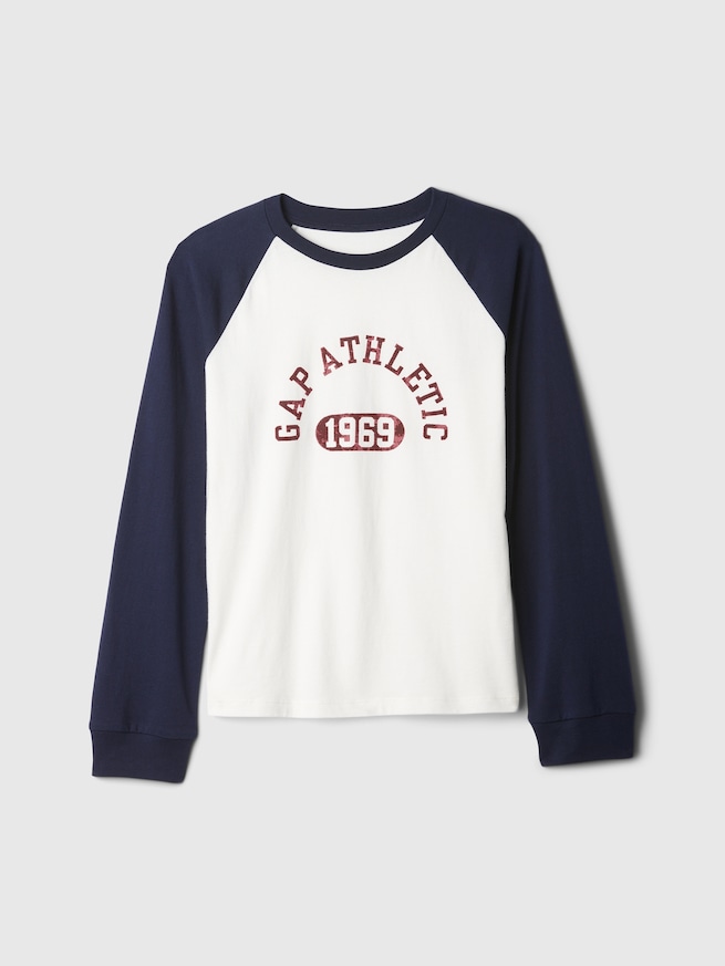 GAP ATHLETICロゴ ラグランTシャツ (キッズ)-3