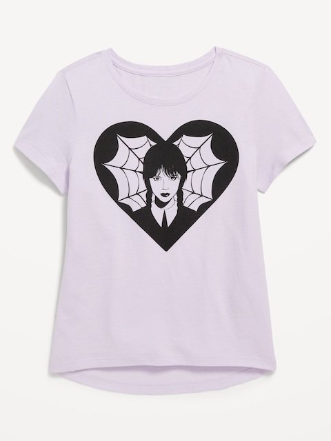 T-SHIRT À MANCHES COURTES À IMPRIMÉ SOUS LICENCE POUR FILLE