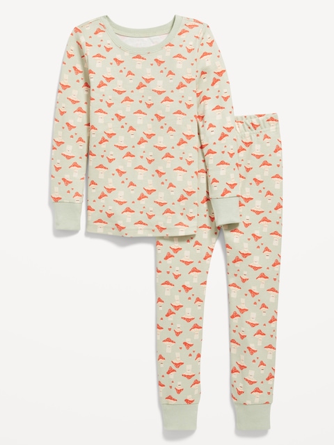 Printed Snug-Fit Pajama Set for Toddler & Baby