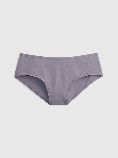 CULOTTE TAILLE BASSE EN COTON BIOLOGIQUE EXTENSIBLE