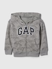 babyGap リラックス GAPロゴ ジップアップパーカー-0