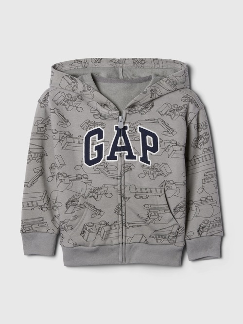 babyGap リラックス GAPロゴ ジップアップパーカー